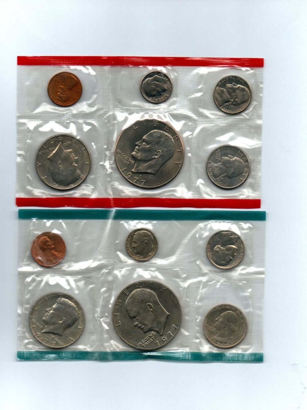 1977 P&D US Mint Uncirculated Coin Set.. 12 Coin Set.. In Original Packaging